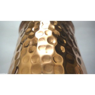 300 ml 100% Copper Hammered Drinking Glass Cup Tumbler Mug - Ayurveda Health Yoga